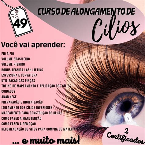 Curso de Alongamento de Cílios Meu Sonho Lucrativo