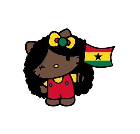 Ghanaian Hello Kitty 🇬🇭 In 2024 Hello Kitty Pictures Hello Kitty Art Hello Kitty Collection