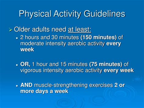 Ppt Physical Activity For Older Adults Powerpoint Presentation Free