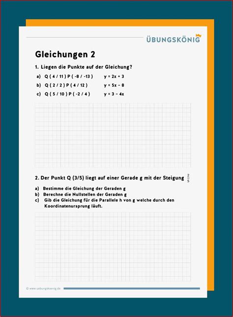 Gleichungen Kostenlose Arbeitsbl Tter Und Unterrichtsmaterial