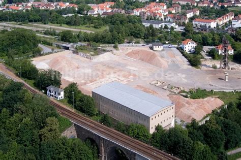 L Bau Aus Der Vogelperspektive Arbeiten Auf Dem Gel Nde Der