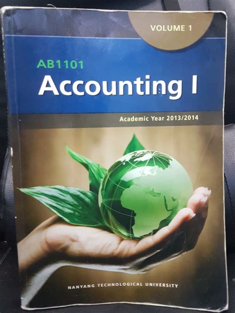 Accounting 1 Volume 1 NTU Hobbies Toys Books Magazines