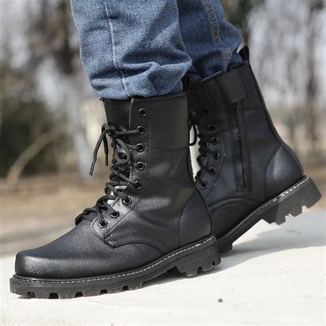 Outdoor Tactical Military Boots Men Hiking Shoes Mountain Sapato Masculino Army Combat Non slip ...