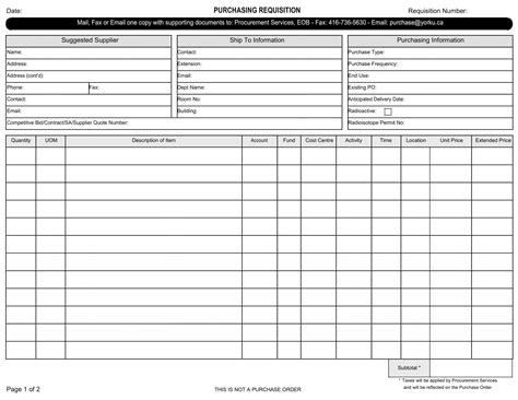 Free Printable Requisition Form Templates [pdf Excel] Recruitment