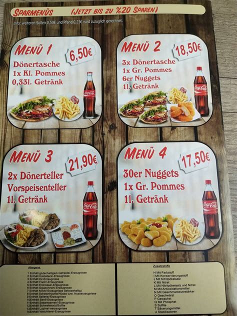 Carta del restaurante Mellinghofer Döner Oberhausen