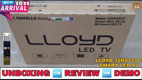 LLOYD 32HS451C 2021 32 Inch Smart Led Tv Unboxing And Review