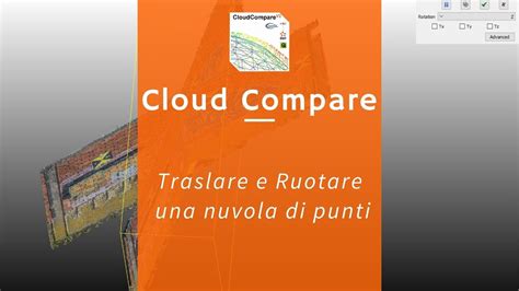 Cloud Compare Sposta Una Nuvola Di Punti YouTube