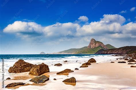 Natural beach named Nhat in Con Dao island of Vung Tau province ...