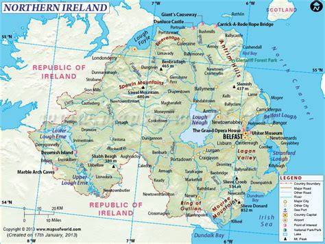 Map Of Northern Ireland Northern Ireland Map