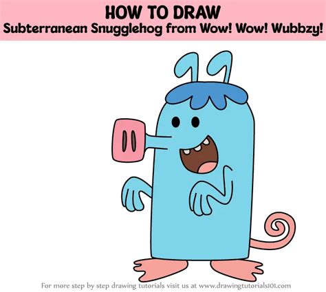 How To Draw Subterranean Snugglehog From Wow Wow Wubbzy Wow Wow