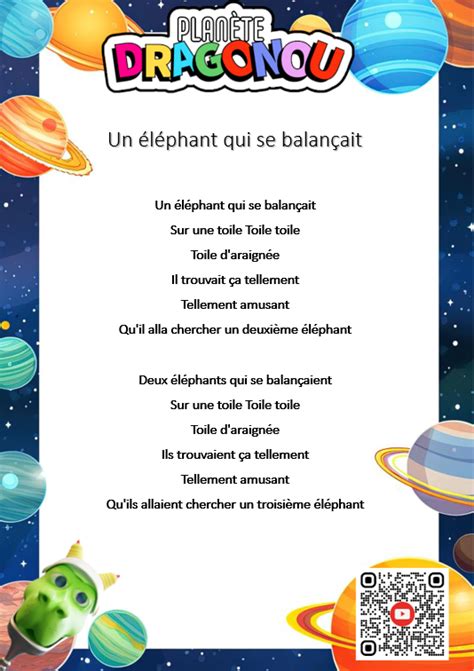 Paroles Un L Phant Qui Se Balancait Chanson Pour Enfant