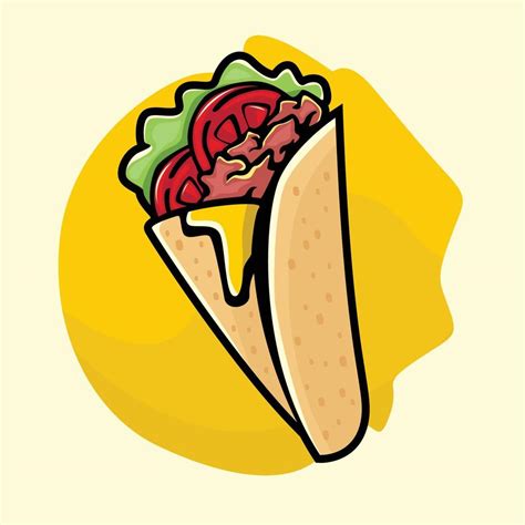 Delicious kebab vector food illustration 6484753 Vector Art at Vecteezy