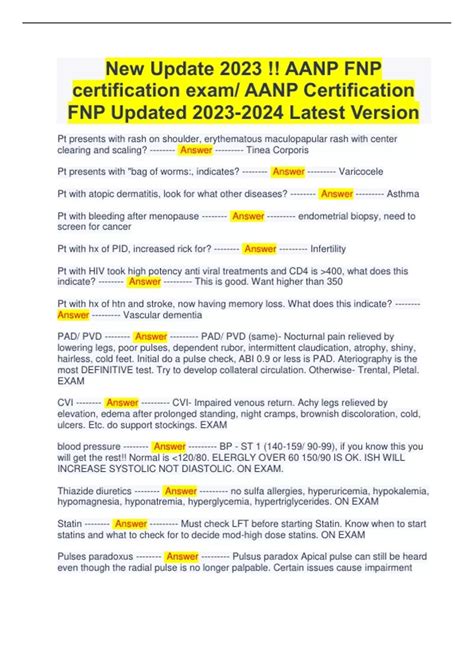 New Update 2023 !! AANP FNP certification exam/ AANP Certification FNP Updated Latest Version ...