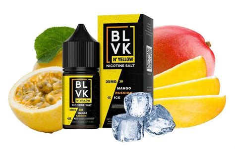 LÍQUIDO MANGO PASSION ICE NYELLOW NICSALT BLVK Best Vape Brasil