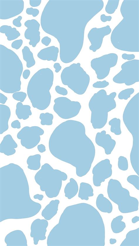 Aggregate Aesthetic Blue Cow Print Wallpaper In Cdgdbentre