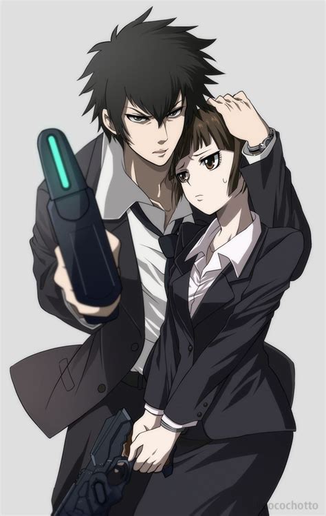 Kougami Shinya Tsunemori Akane Psycho Pass Psychos Manga Couples