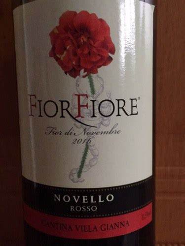 Cantina Villa Gianna Fior Fiore Novello Rosso Vivino Us