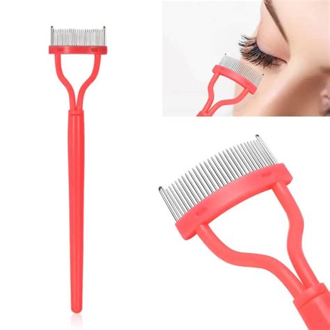 Pro Eyelash Comb Curler Eyebrow Brush Grooming Mascara Applicator