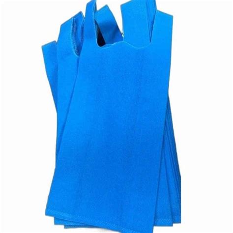 Blue W Cut Non Woven Bag At Rs 165 Kg बिना बुना हुआ डब्लू कट बैग In