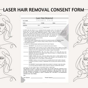 Laser Hair Removal Consent Form Pdf Consent For Laser Hair Removal