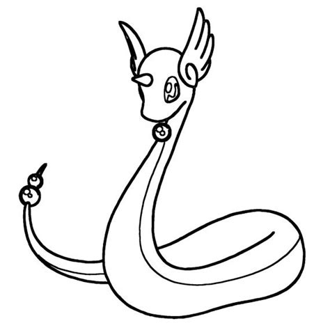 Dragonair Coloring Page Print Ideashortcut