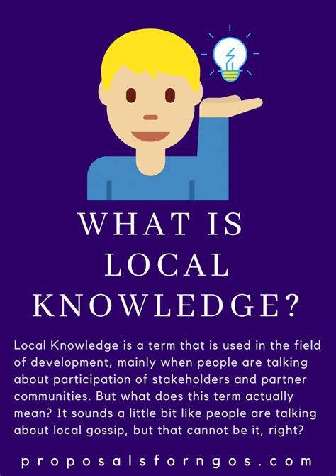 What Is Local Knowledge Proposalsforngos