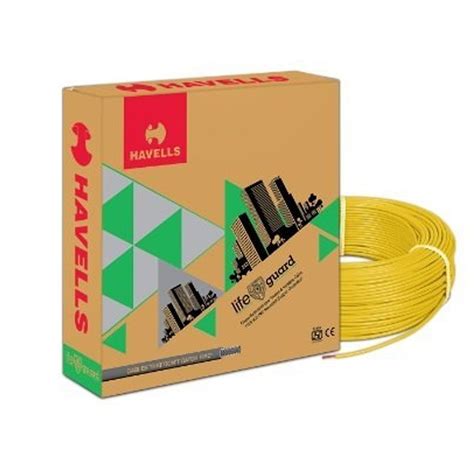 Yellow Havells House Wire Roll Length M Wire Size Sqmm At Rs