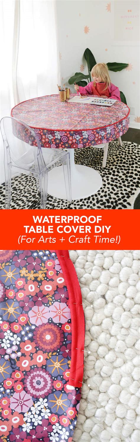 Waterproof Table Cover DIY (For Arts + Craft Time!) - A Beautiful Mess