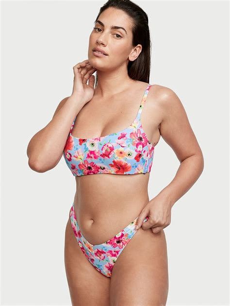 Essential Derin Dekolteli Bikini St Mavi I Ekli Vs