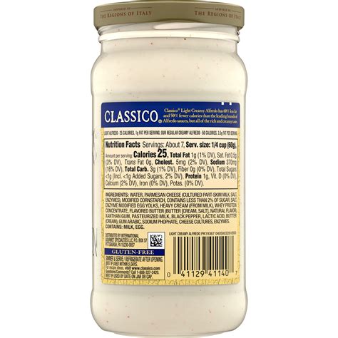 Classico Light Creamy Alfredo Pasta Sauce Oz Shipt