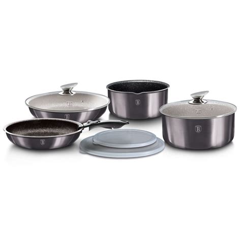 Berlinger Haus Carbon Pro Batería Cocina Inducción 9 Piezas Mango