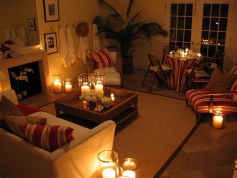 Candle Lit Candle Lit Living Room Candle Light Room Cozy Living