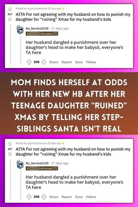 Mom Finds Herself At Odds With Her New Hb After Her Teenage Daughter