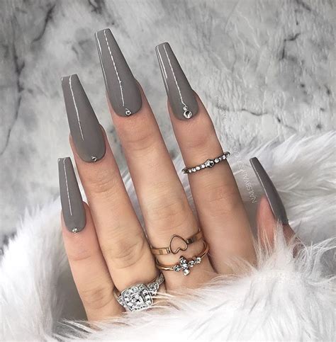 40 Grey Nails Design Ideas The Glossychic