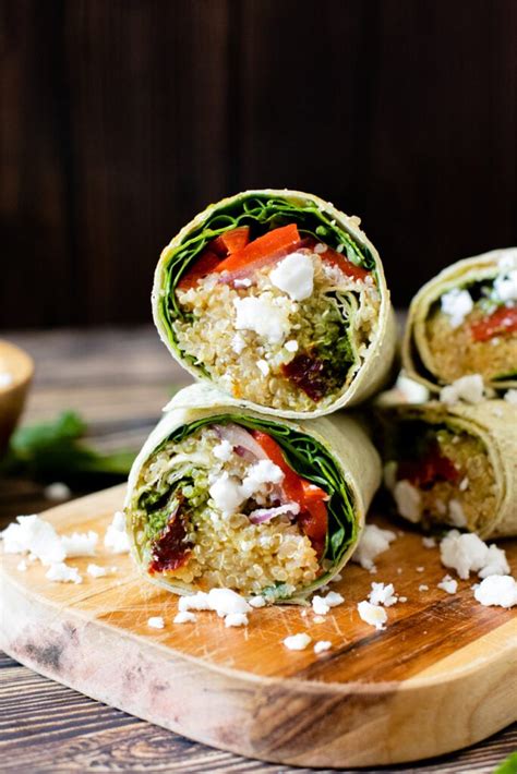 Mediterranean Quinoa Wraps This Savory Vegan