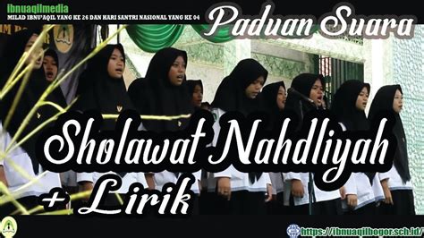 Sholawat Nahdliyah Lirik Padus Ibnu Aqil Youtube