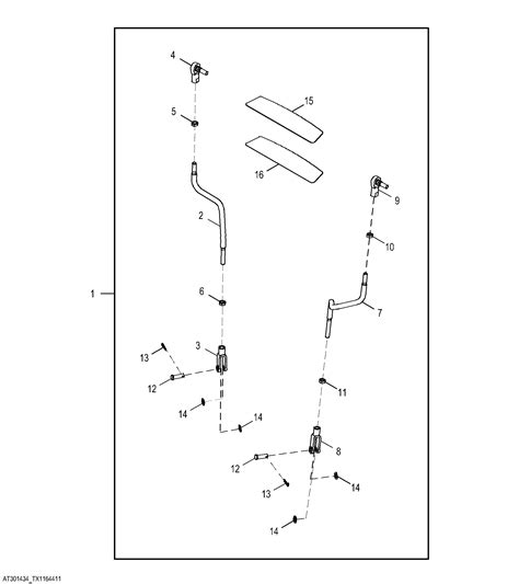 310K BACKHOE LOADER SAE Backhoe Control Linkage Pattern Kit EPC John