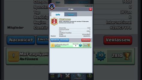 Community Clan Für Streams Clash Royale Youtube