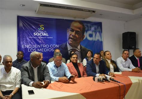 Justicia Social anuncia alianza con el PRM proclamará a Luis Abinader