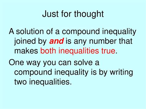 Objective The Learner Will Solve And Graph Compound Inequalities Ppt