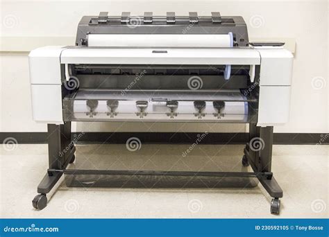 Large Format Printer, Plotter Stock Image - Image of generic, printout ...