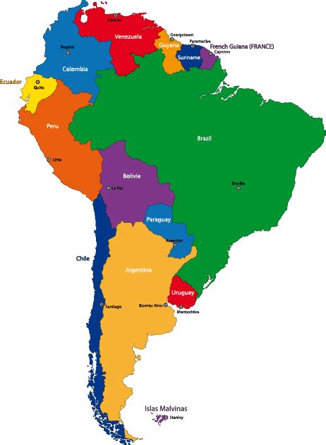 Mapa de sudamerca - Imagui