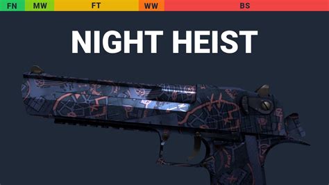 Desert Eagle Night Heist Skin Float And Wear Preview Youtube