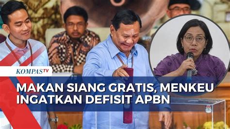 Menkeu Sri Mulyani Ingatkan Program Makan Gratis Harus Dikaji Seksama