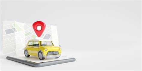 Mapas De Navegación En Automóvil En El Teléfono Inteligente Gps Punto