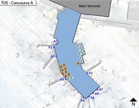 Tucson International Airport Terminal Map