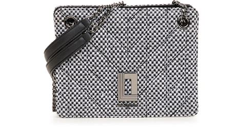 Karl Lagerfeld Women S Lafayette Small Mesh Shoulder Bag Grey