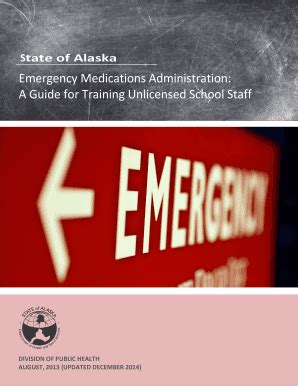 Fillable Online Dhss Alaska Emergency Medications Administration A