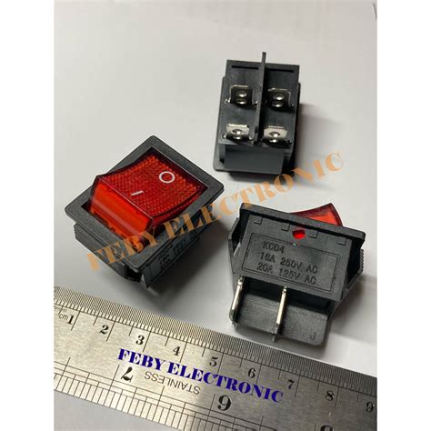 jual saklar  pin   lampu besar power switch roker switch biasa