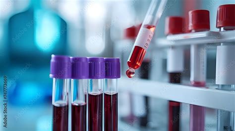 Blood Tube Test With Requisition Form For Psa Prostate Specific Antigen